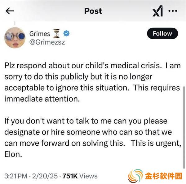 Grimes社交媒体发文截图